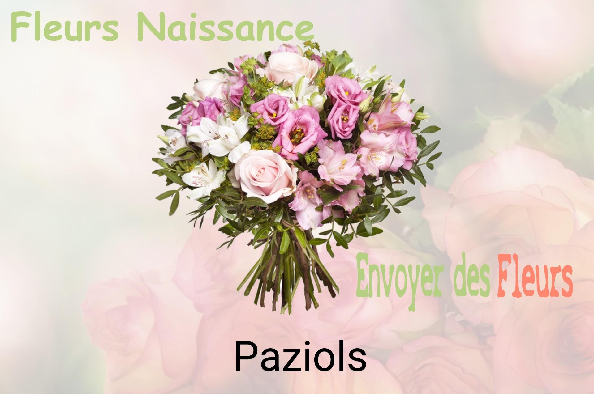 Bouquet de fleurs de naissance livré à Paziols