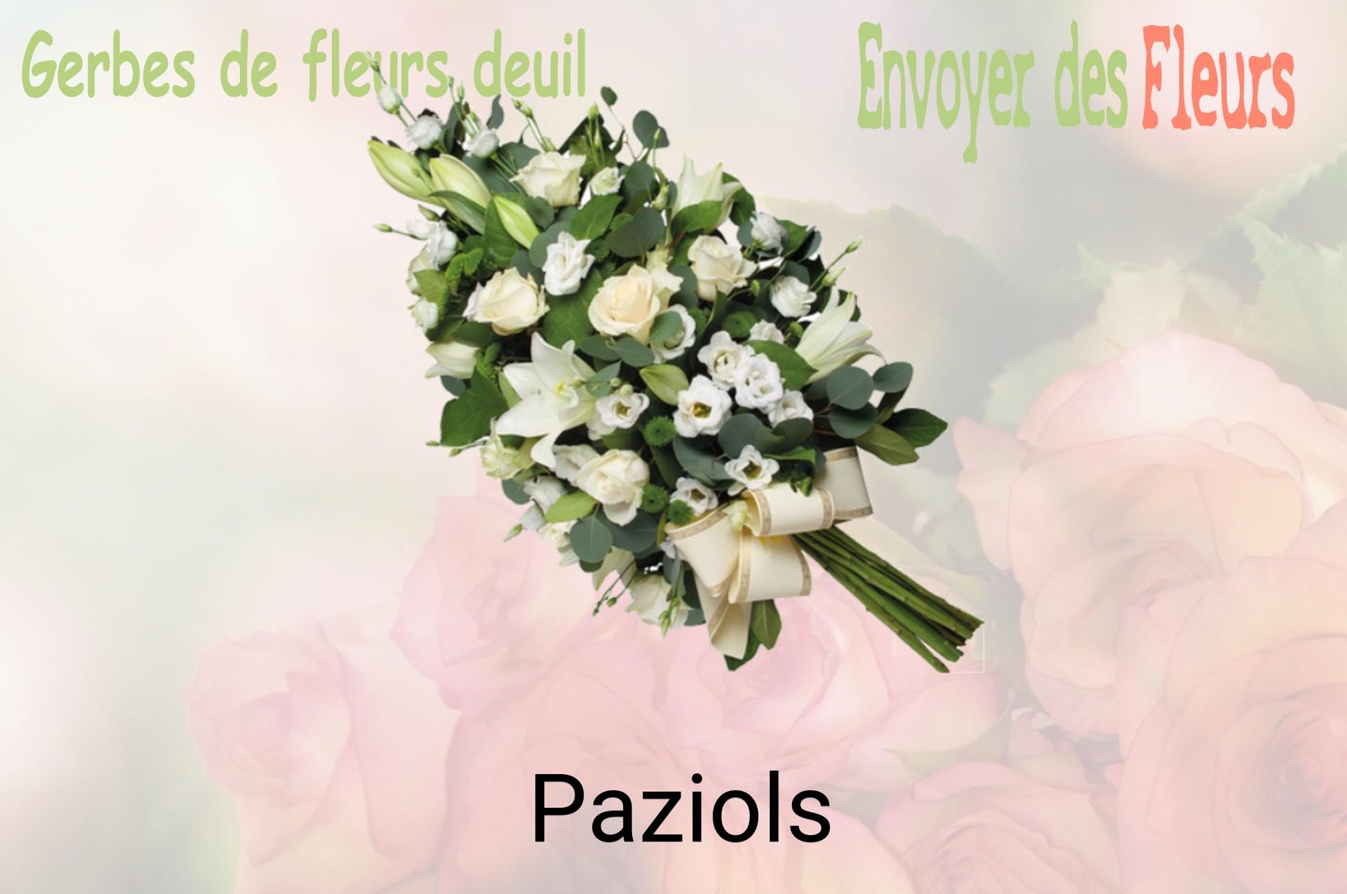 Gerbe de fleurs de deuil livrée à Paziols